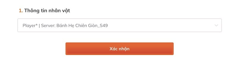 Chọn nhân vật Hello Café VNG cần nạp